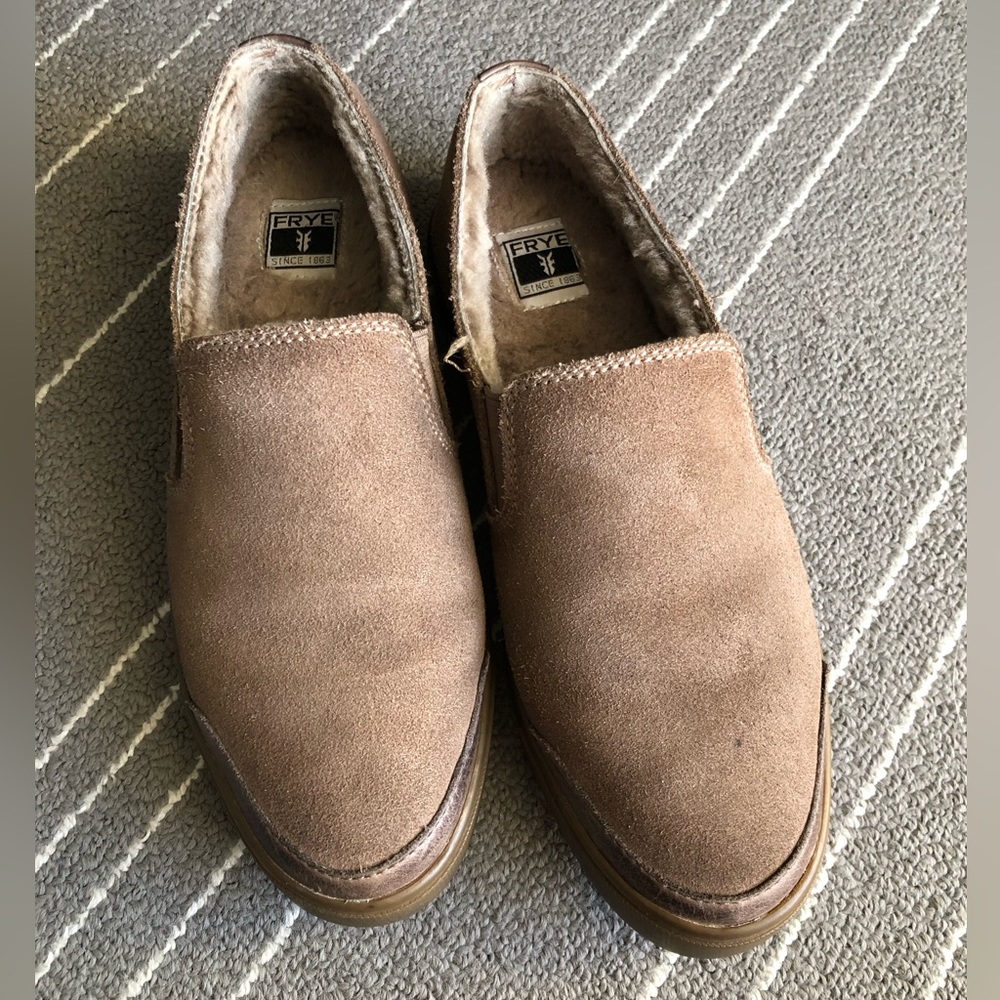 Frye Shearling Lined Leather Slip On - image 1